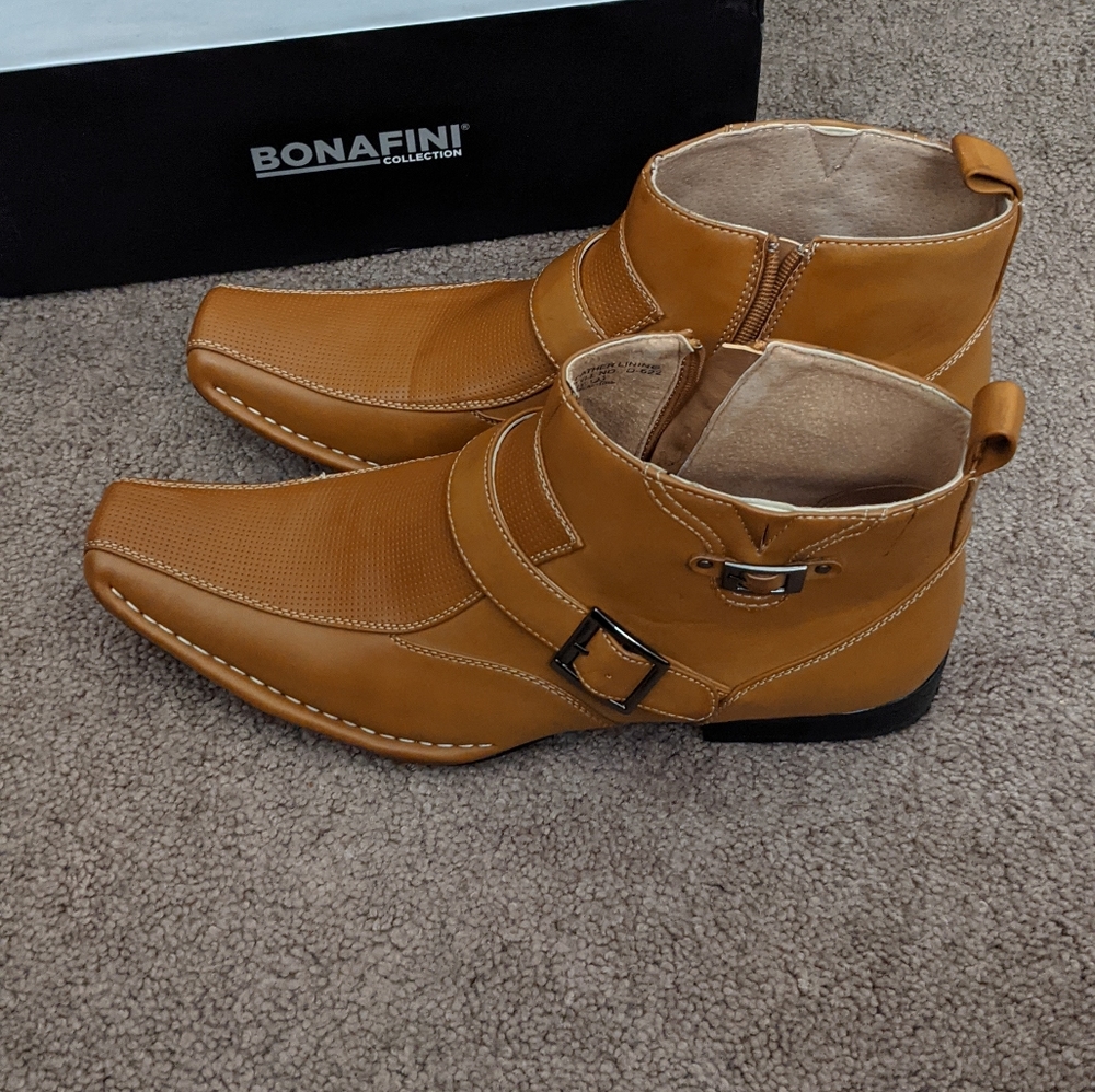 Bonafini Boots, 10.5, Mustard Yellow